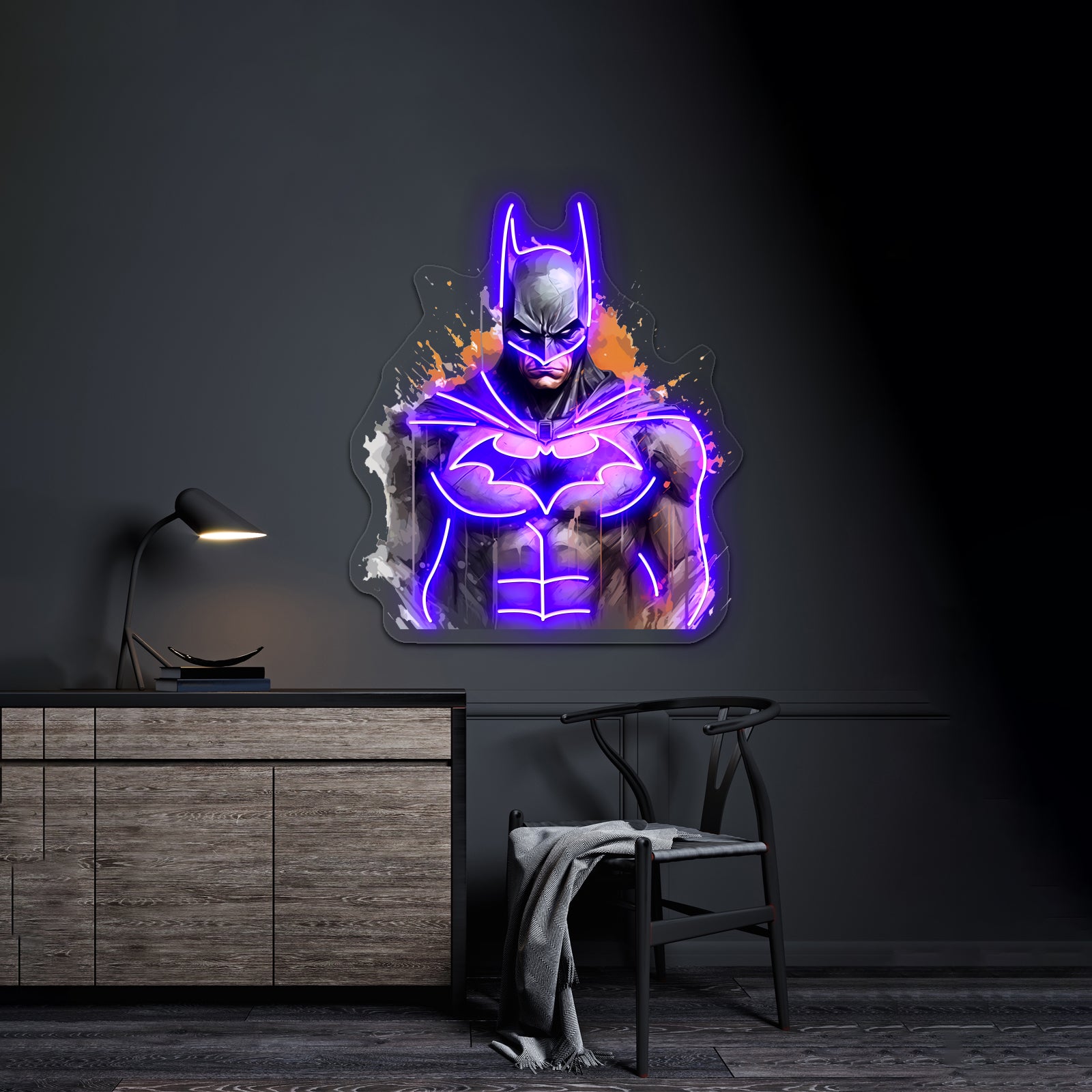 Dark Knight Rises Batman Design For True Fans Artwork Neon Signs | Shineneon