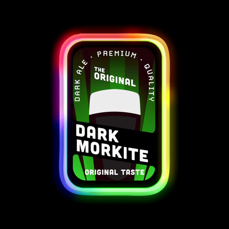 Dark Morkite Beer Bar Decor Led Neon Sign Rgb Color - LED neon sign close-up detail