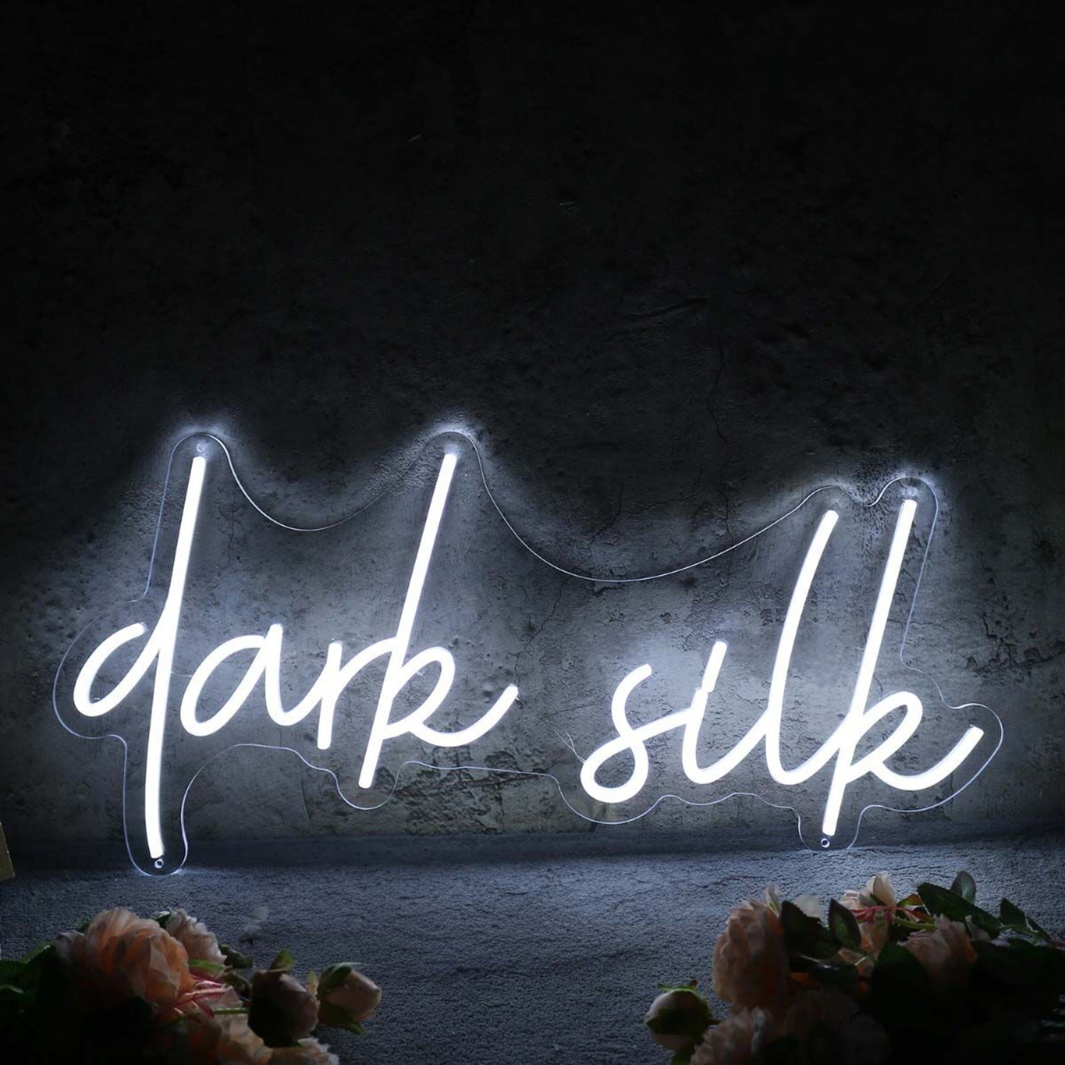 Dark Silk White Led Neon Sign | Shineneon