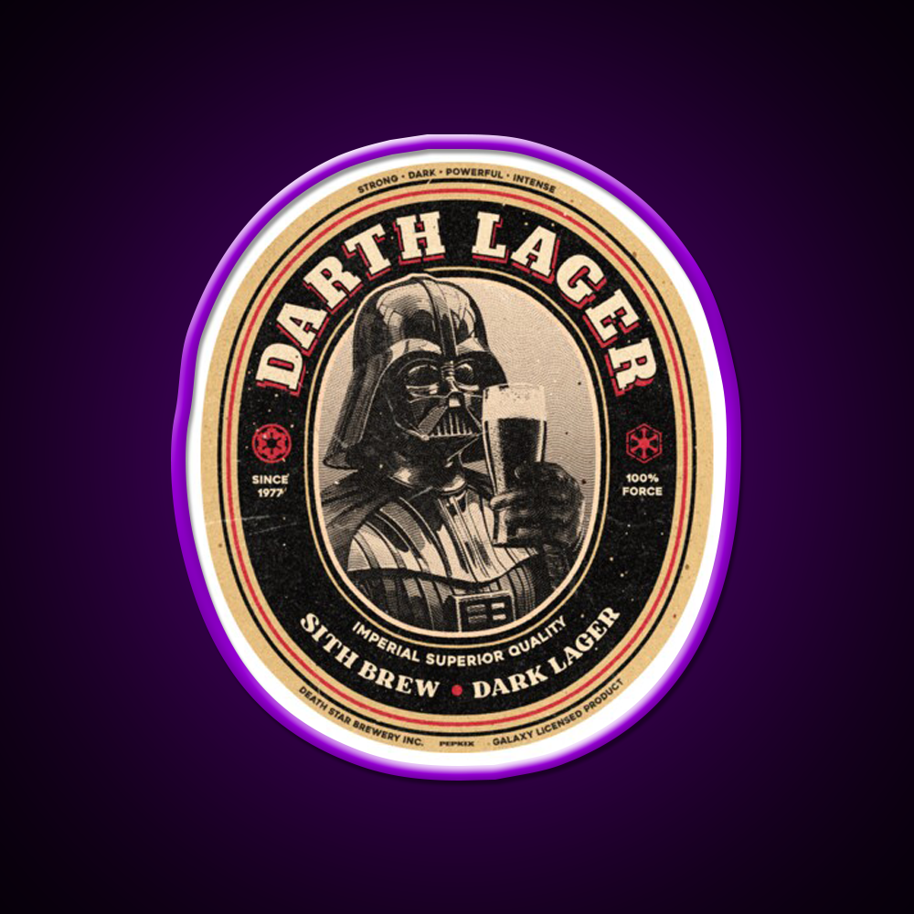 Darth Lager Beer Bar Decor Led Neon Sign Rgb Color - LED neon sign view 9