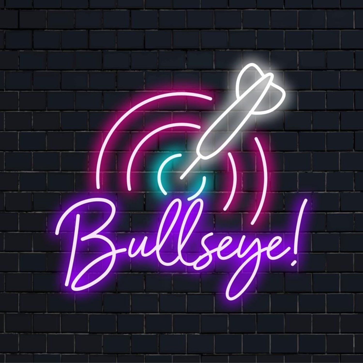 Darts Bullseye Multicolor Led Neon Sign For Bar Game Room Decor | Shineneon