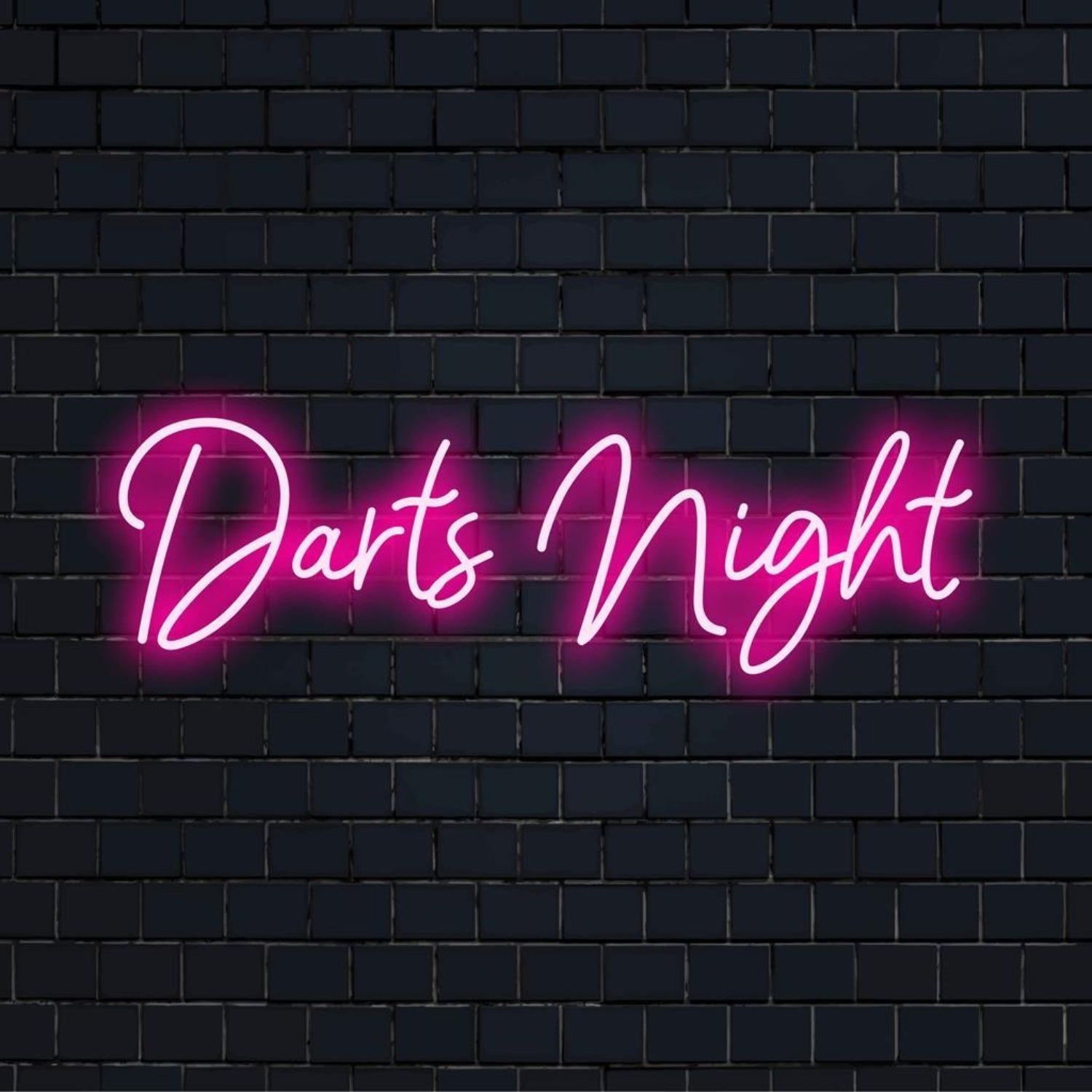 Darts Night Pink Led Neon Sign For Game Room Bar Wall Decor | Shineneon