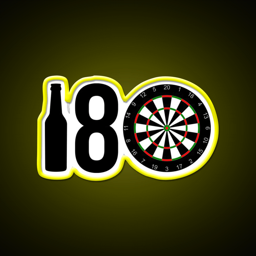 Darts Sports Player Beer Eight Darts Gift Idea Beer Bar Decor Led Neon Sign Rgb Color
