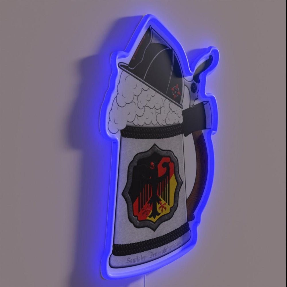 Das Beer Stein Firefighter Medic Rgb Led Neon Sign - Shineneon