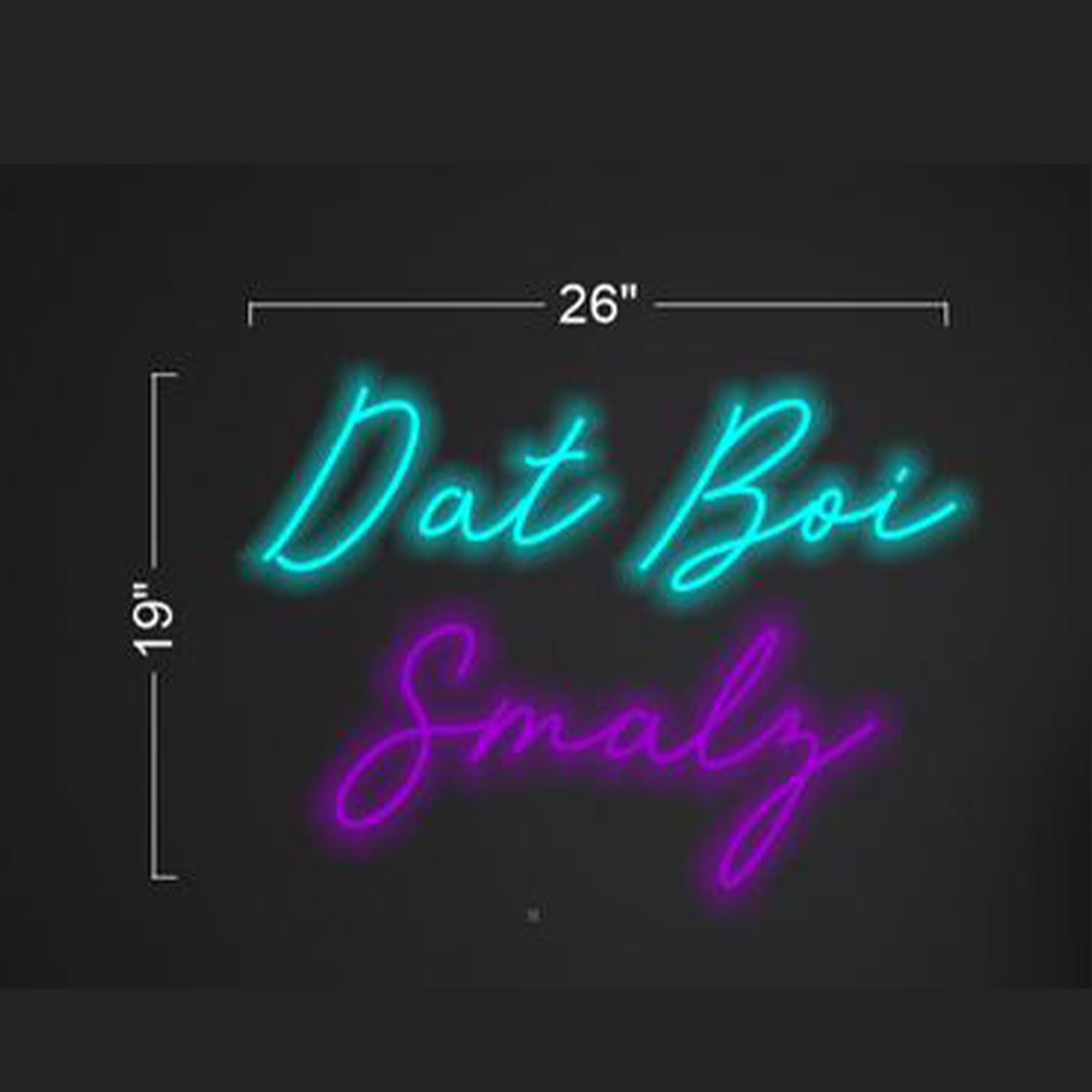 Dat Boi Smalz Dual-Tone Led Neon Sign For Trendy Room Or Shop Wall Art | Shineneon