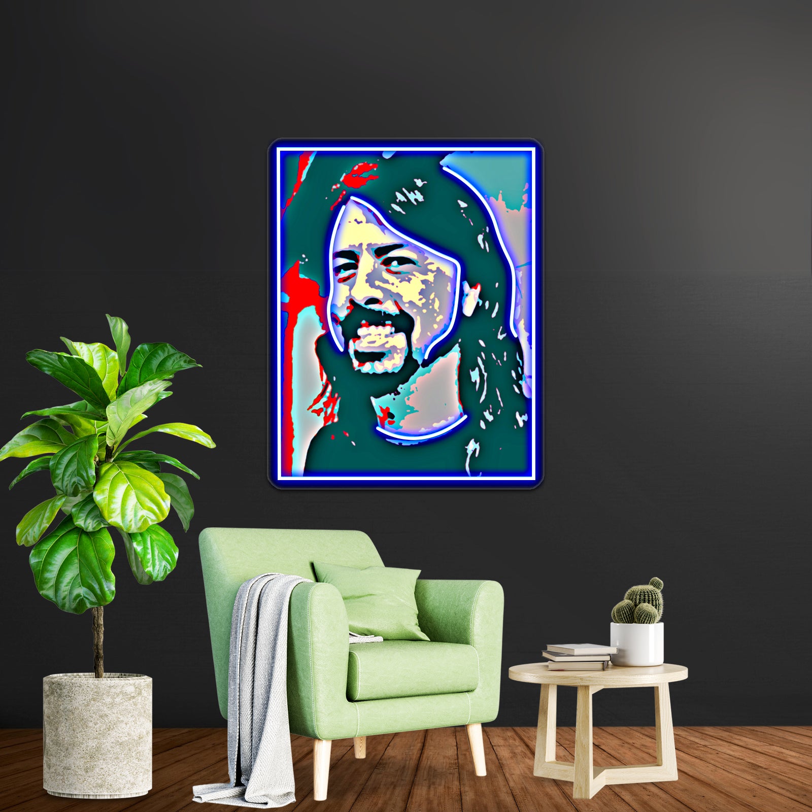 Dave Grohl Pop Art Wall Artwork Neon Signs | Shineneon
