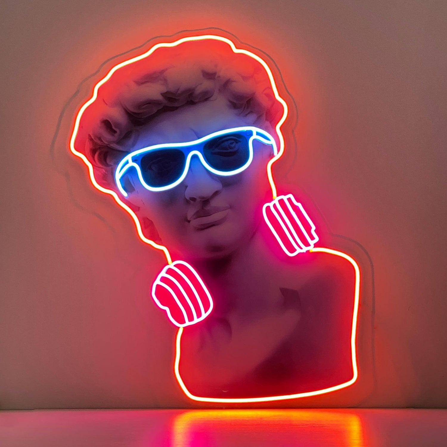 David Vibing Acrylic Style Uv Printed Led Neon Sign For Wall Decor | Shineneon