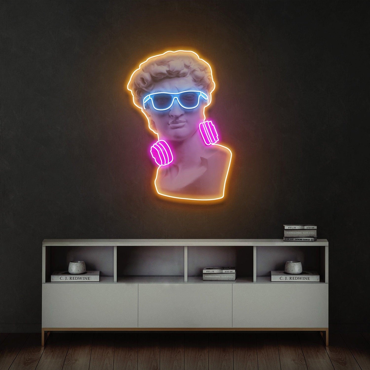 David Vibing Acrylic Style Uv Printed Led Neon Sign For Wall Decor | Shineneon