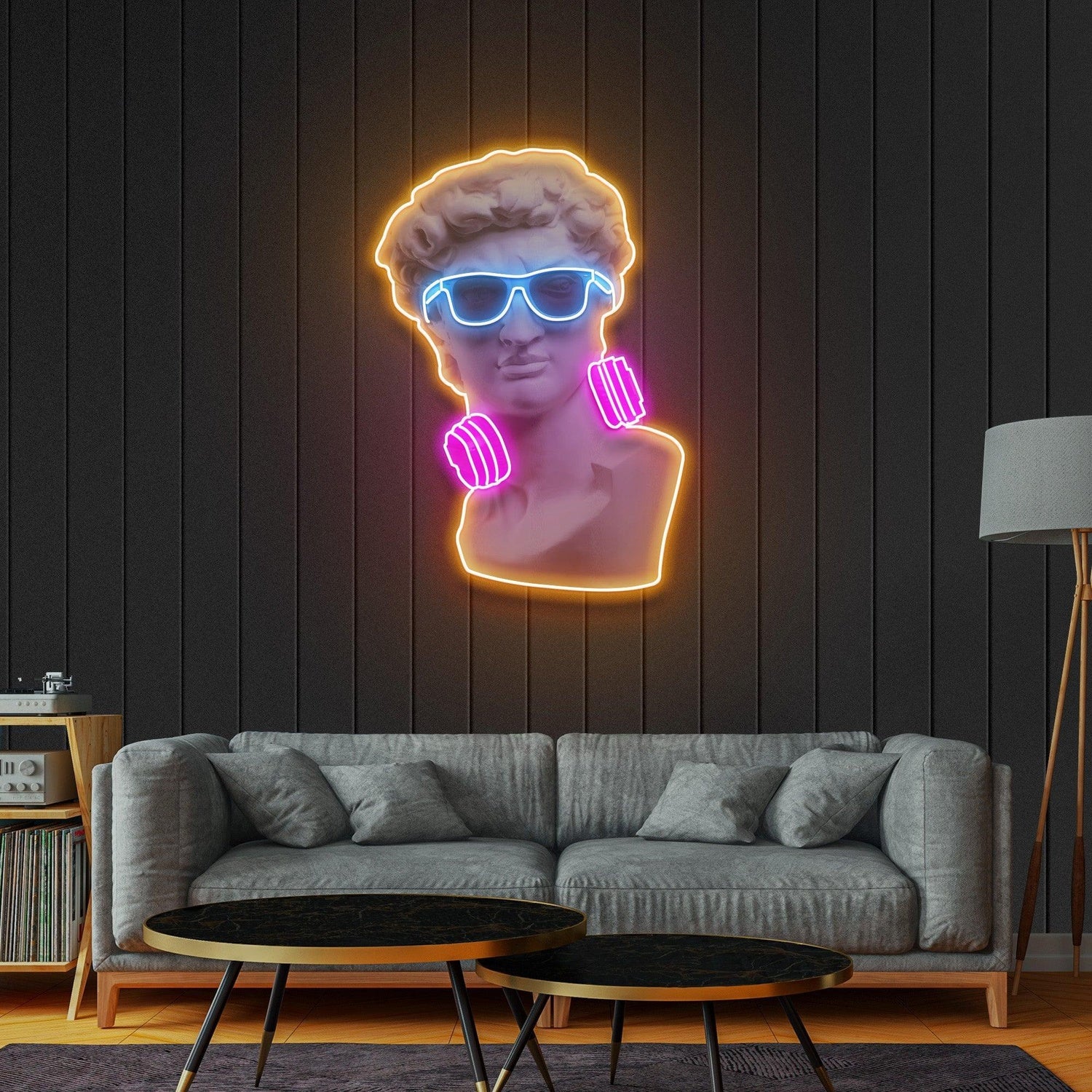 David Vibing Acrylic Style Uv Printed Led Neon Sign For Wall Decor | Shineneon