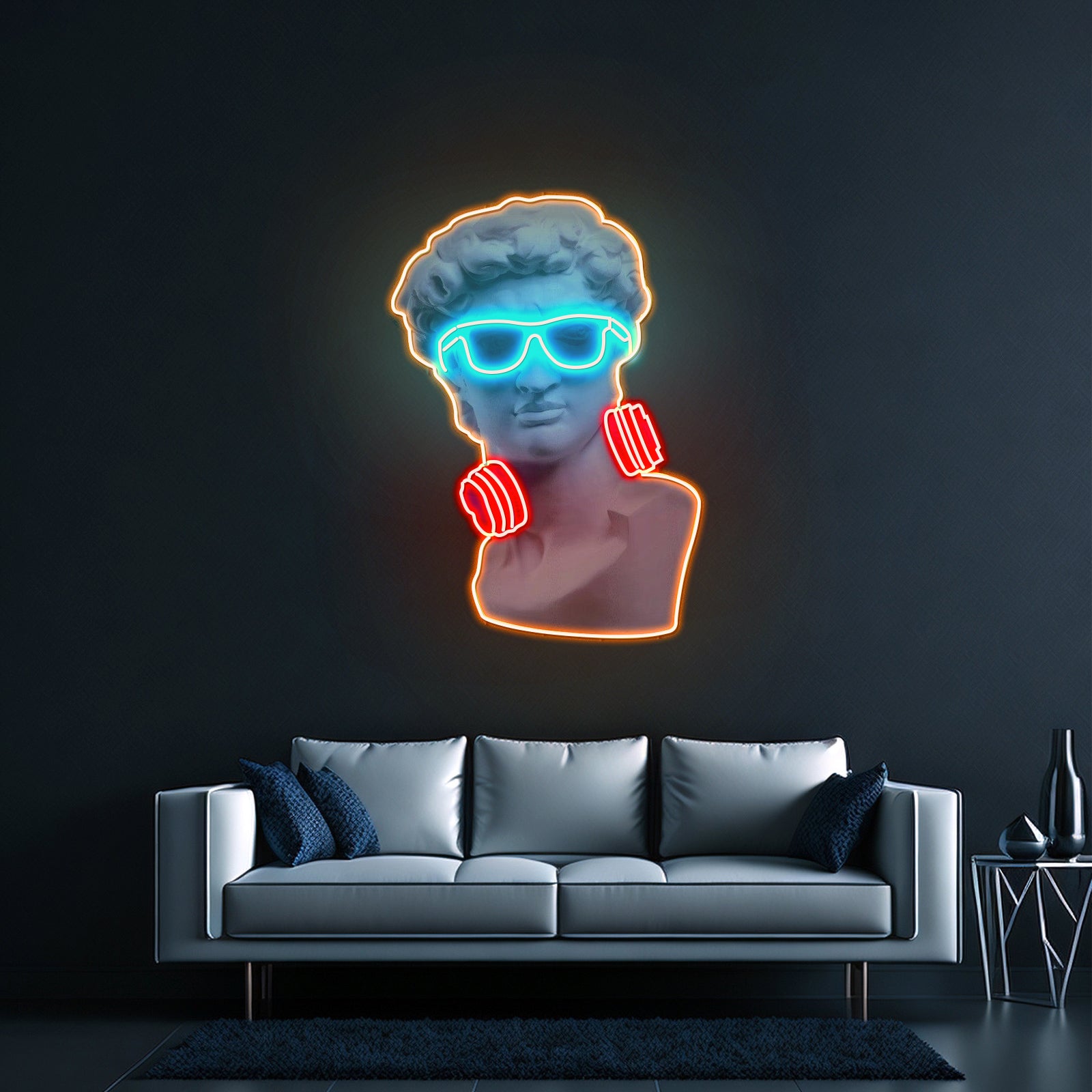 David Vibing Neon Artwork For Sale For Sale - LED neon sign view 6