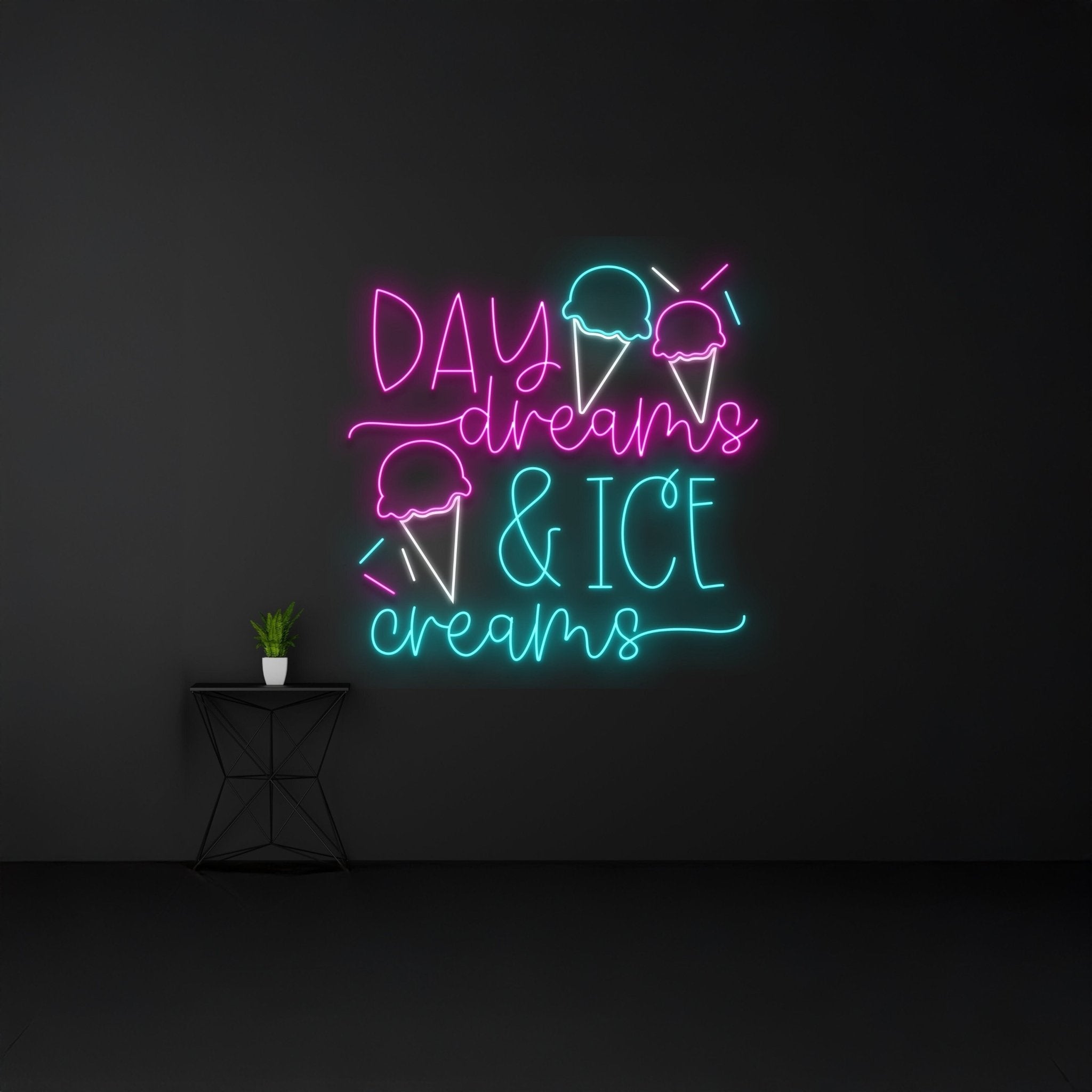Day Dreams And Ice Creams Neon Sign - Shineneon