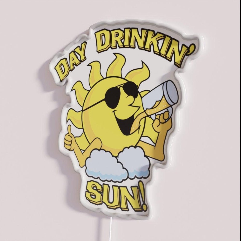 Day Drinkin Sun Rgb Led Neon Sign - Shineneon