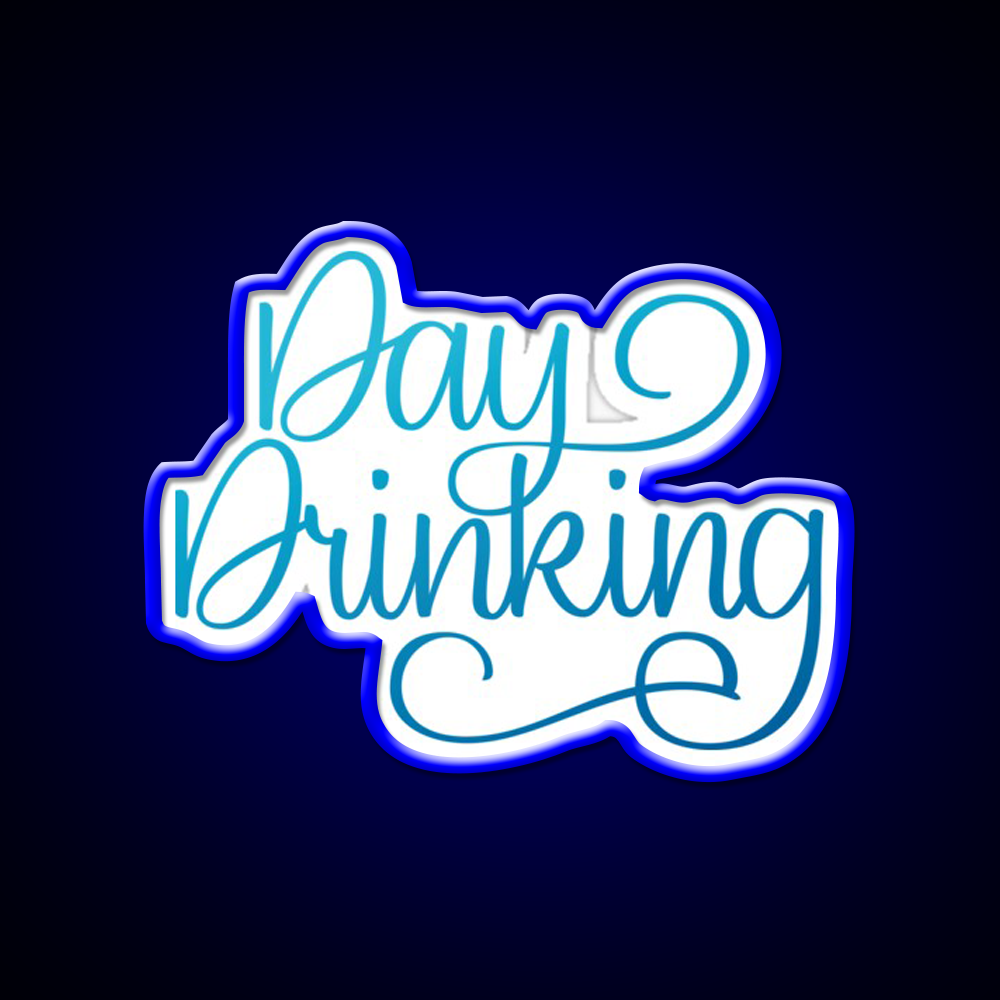 Day Drinking Beer Bar Decor Led Neon Sign Rgb Color