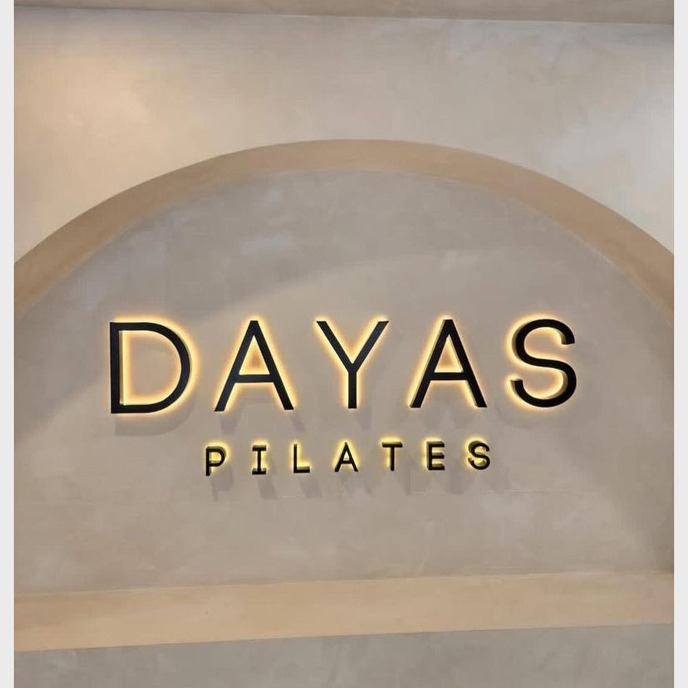 Dayas Pilates 3D Backlit Channel Letters Led Light Sign - Shineneon
