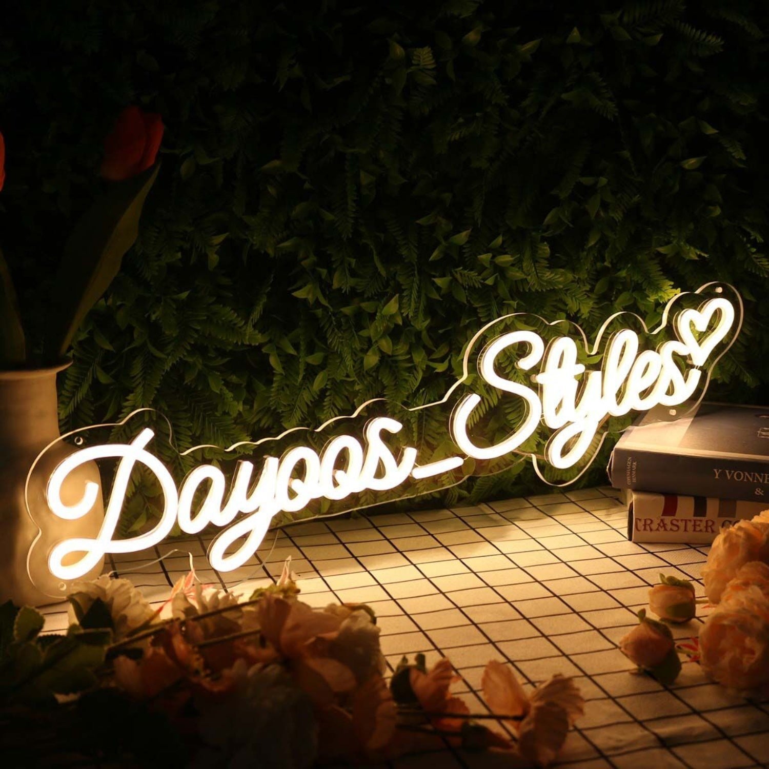 Dayoos Styles Yellow Led Neon Sign - Shineneon