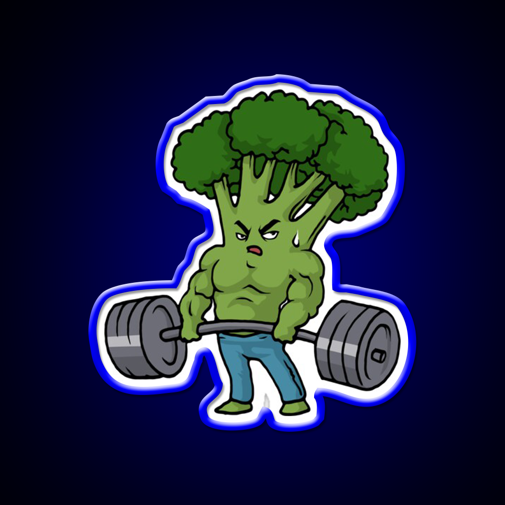 Deadlift T Broccoli Motivation Bodybuilding Gym Fitness Led Neon Sign Rgb Color