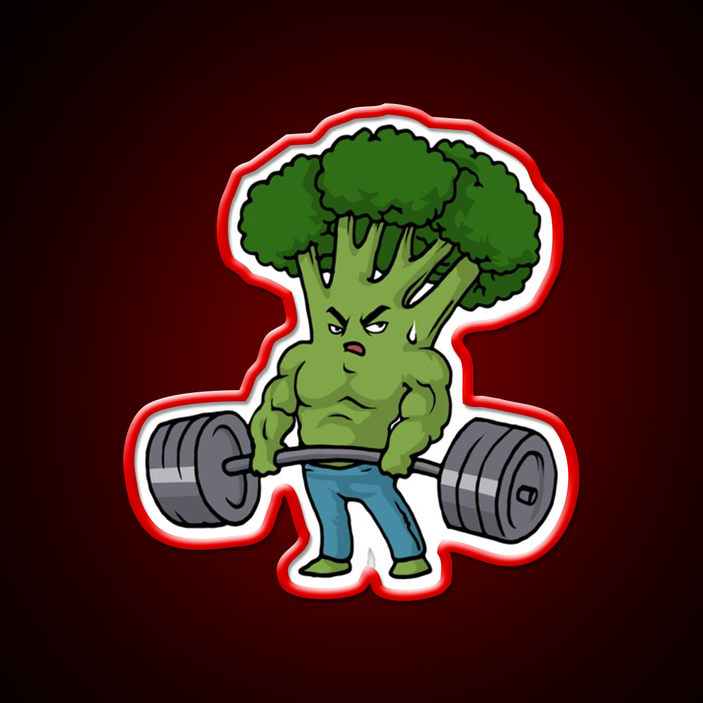 Deadlift T Broccoli Motivation Bodybuilding Gym Fitness Led Neon Sign Rgb Color