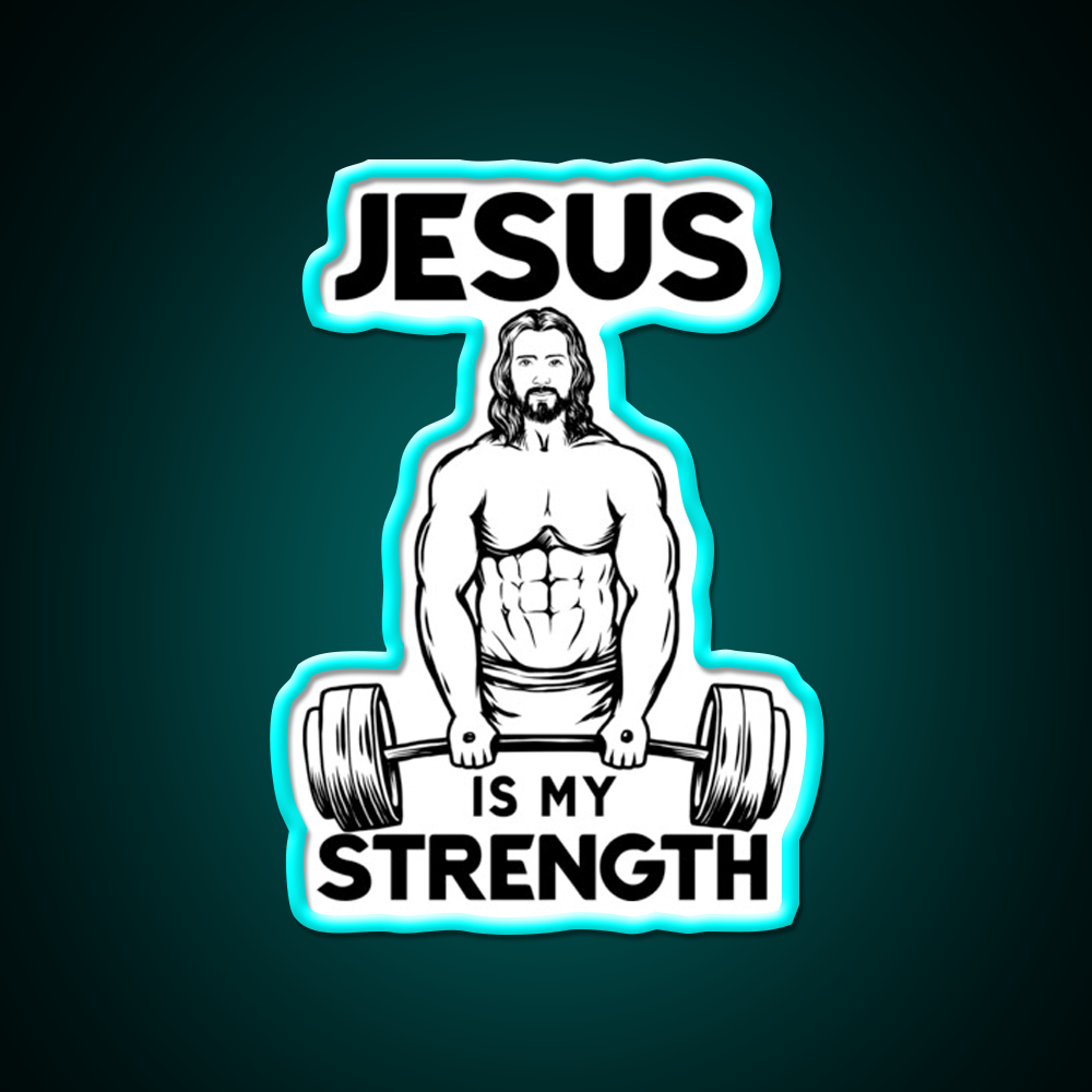 Deadlifting Is My Strength Gym Fitness Led Neon Sign Rgb Color