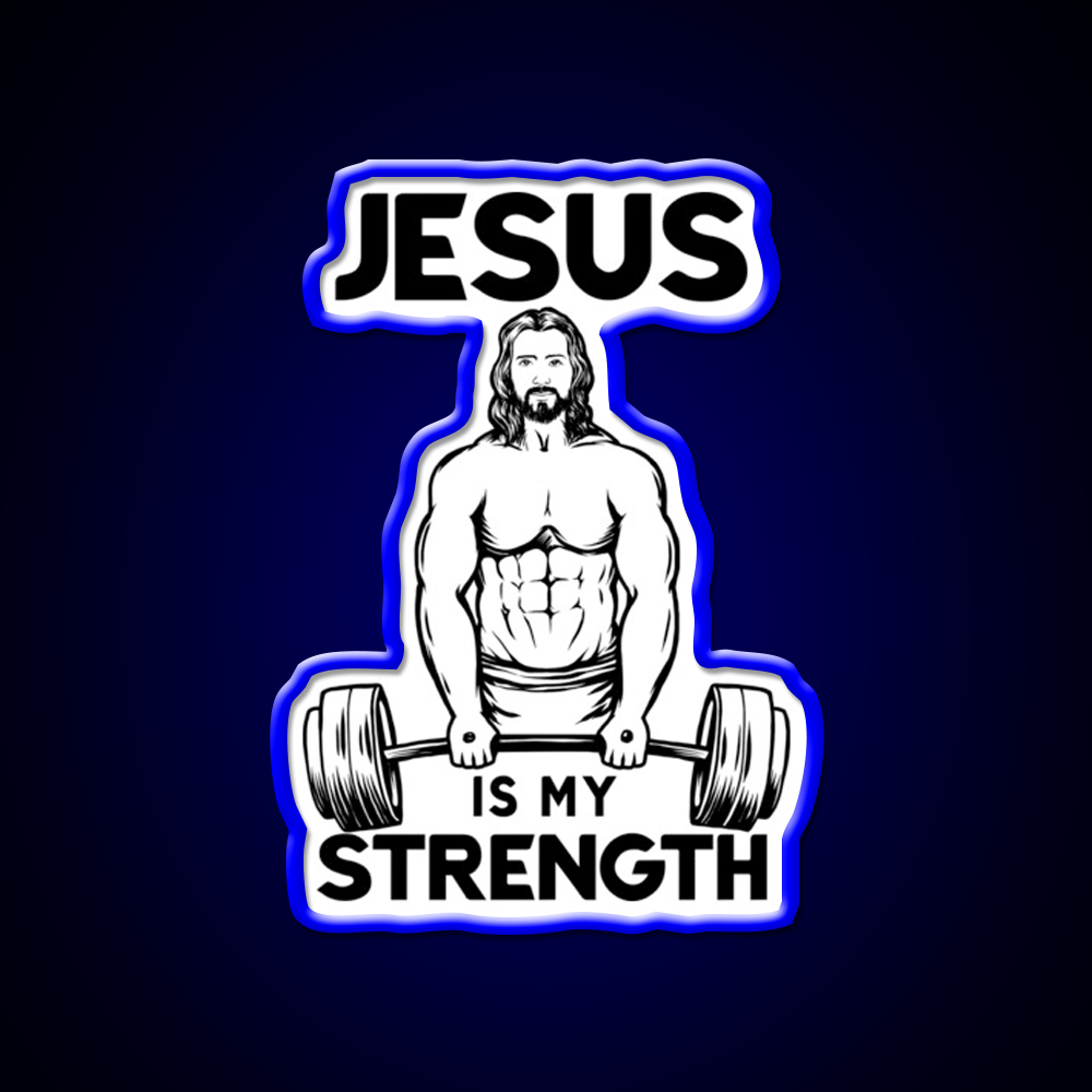 Deadlifting Is My Strength Gym Fitness Led Neon Sign Rgb Color