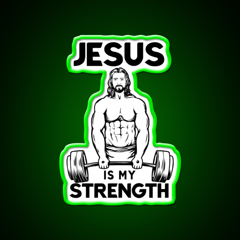 Deadlifting Is My Strength Gym Fitness Led Neon Sign Rgb Color