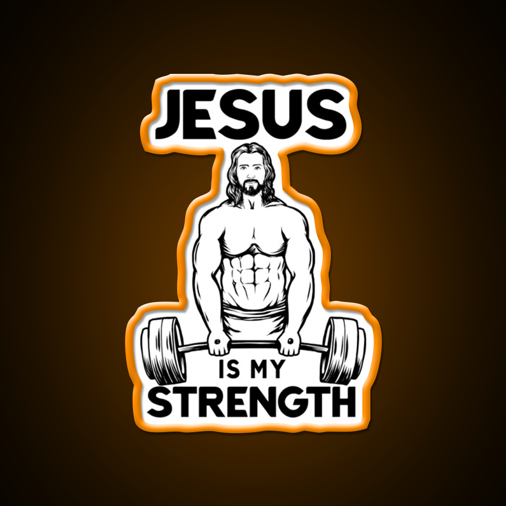 Deadlifting Is My Strength Gym Fitness Led Neon Sign Rgb Color