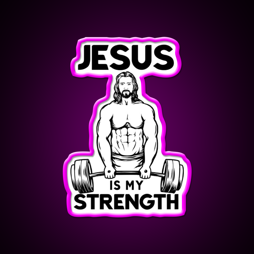 Deadlifting Is My Strength Gym Fitness Led Neon Sign Rgb Color