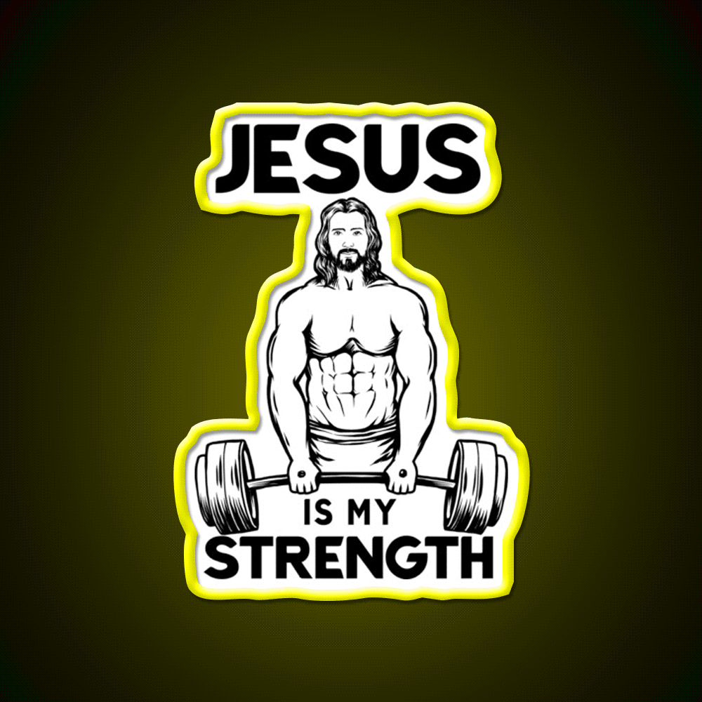 Deadlifting Is My Strength Gym Fitness Led Neon Sign Rgb Color