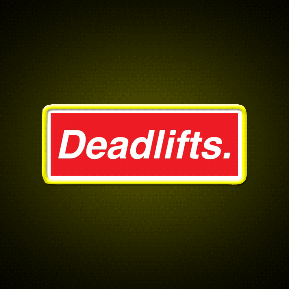 Deadlifts Gym Fitness Led Neon Sign Rgb Color