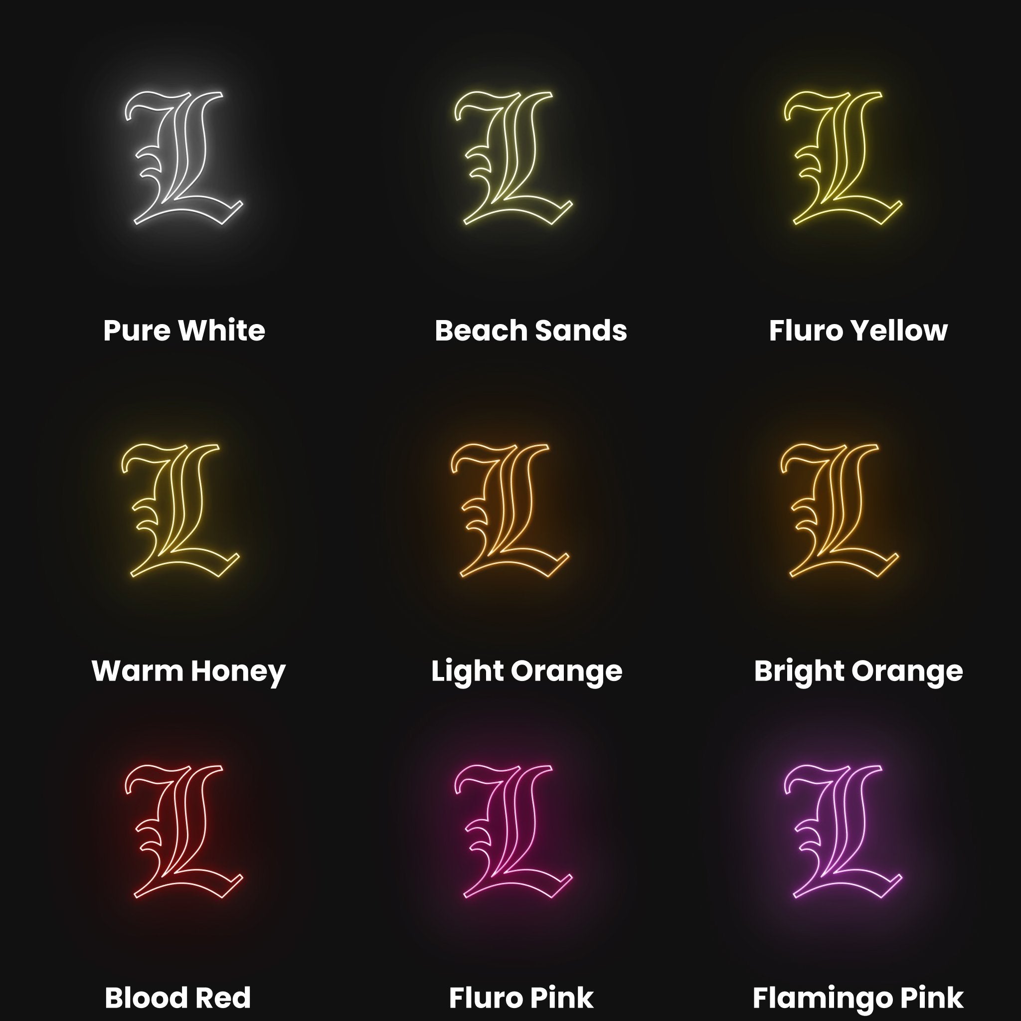 Death Note L Led Neon Sign | Shineneon