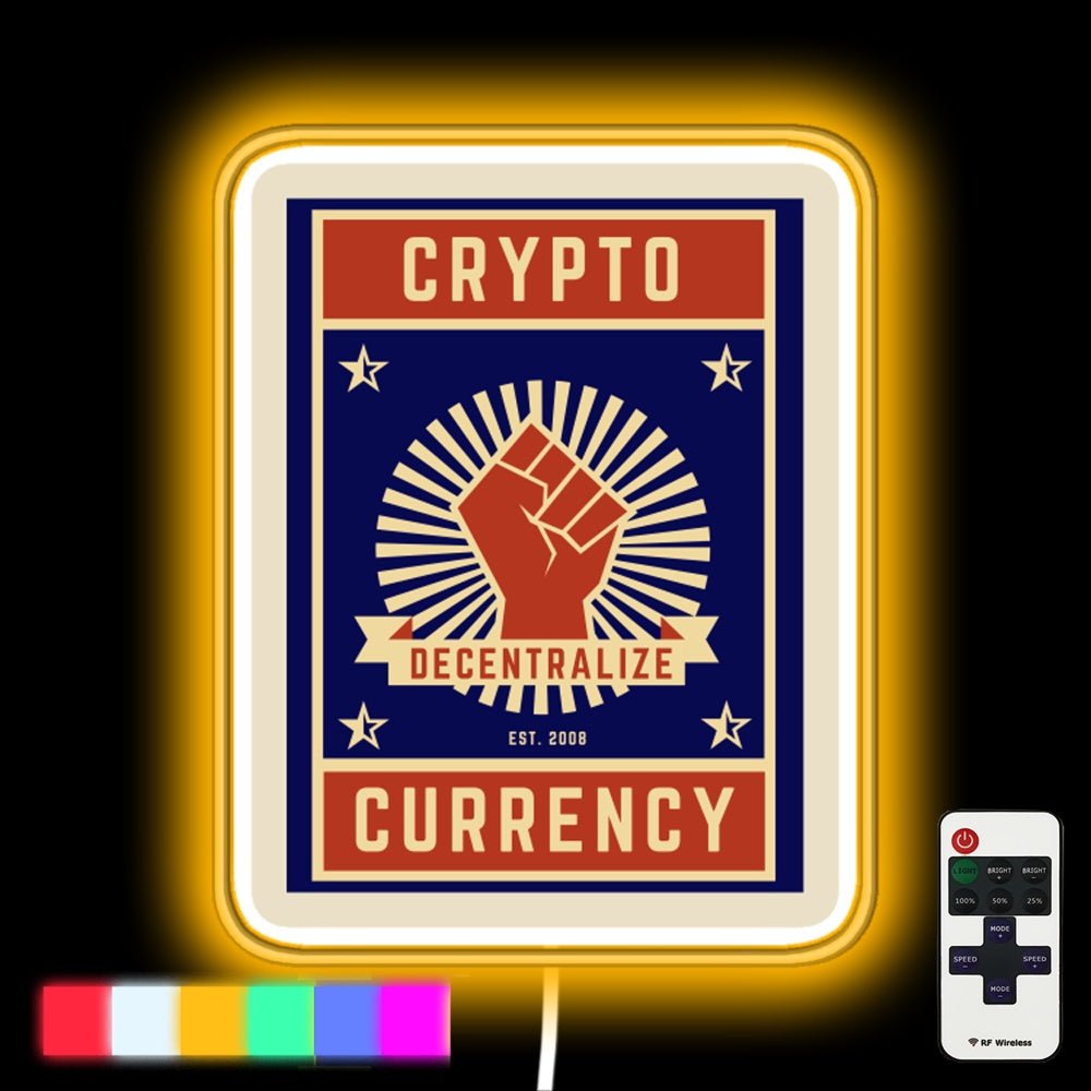 Decentralize Yo Funds Led Neon Sign - Shineneon