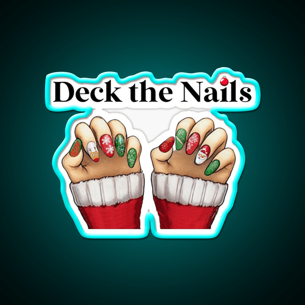 Deck The Nail Salon Led Neon Sign Rgb Color - Shineneon