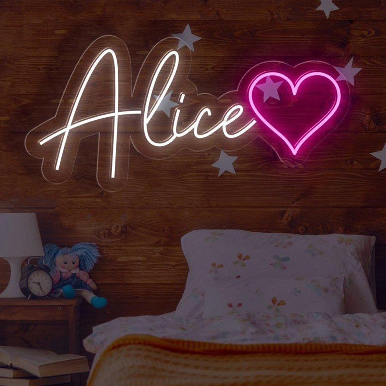 Decker Warm Glow Script Led Neon Sign Kids Room Wall Decor | Shineneon