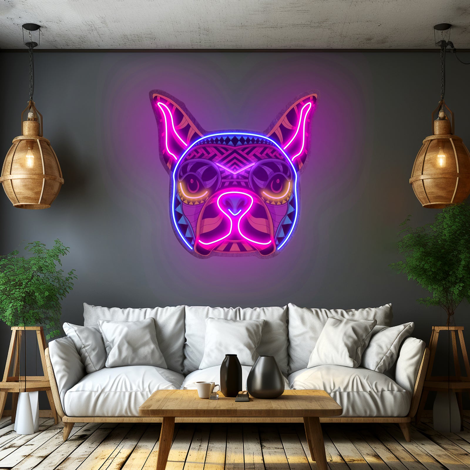 Decorative Dog Led Neon Sign Light Custom Led Signs
