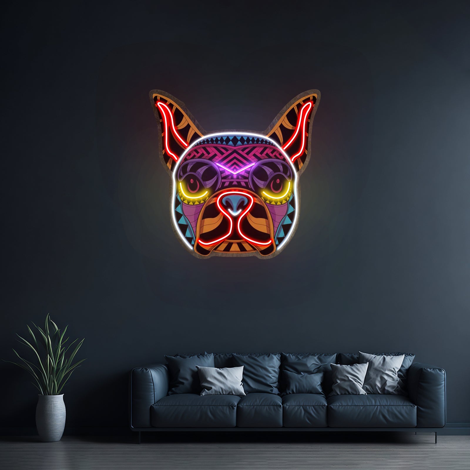Decorative Dog Led Neon Sign Light Custom Led Signs