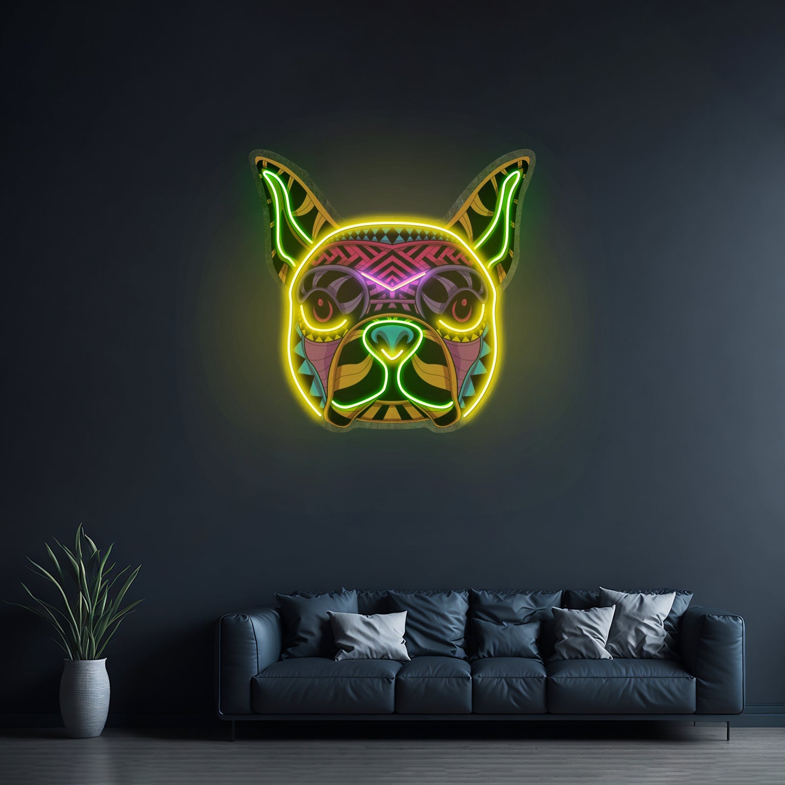 Decorative Dog Led Neon Sign Light Custom Led Signs