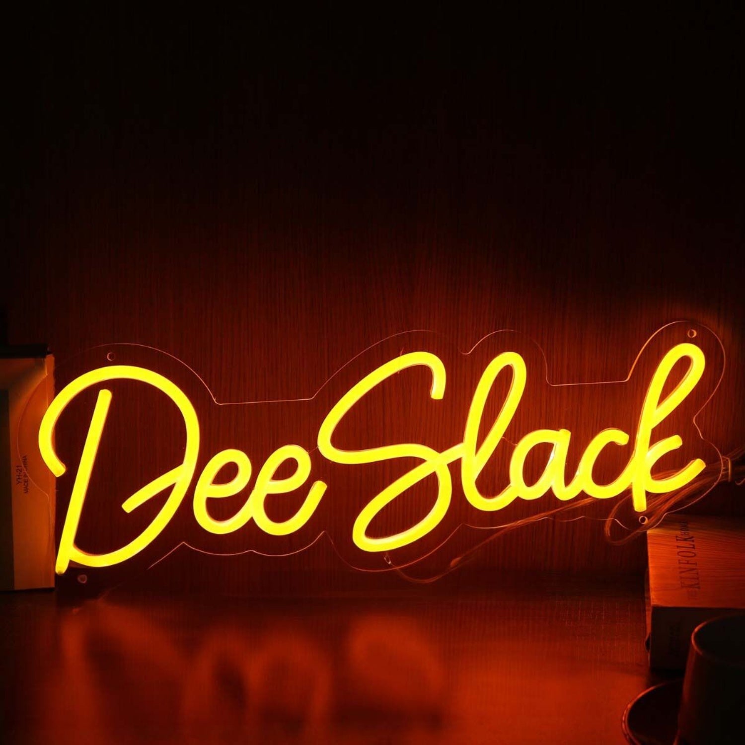 Dee Slack Yellow Led Neon Sign - Shineneon