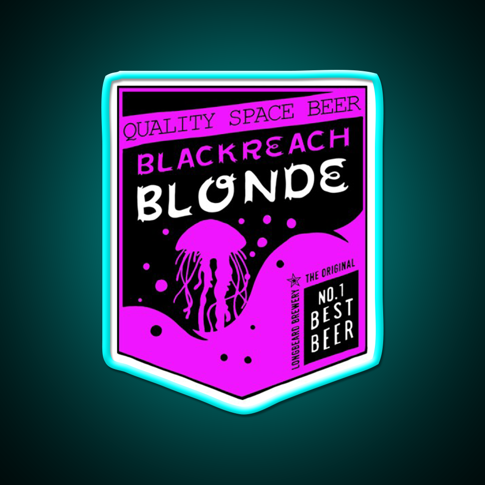 Deep Rock Galactic Blackreach Beer Logo Beer Bar Decor Led Neon Sign Rgb Color - Size and dimension reference