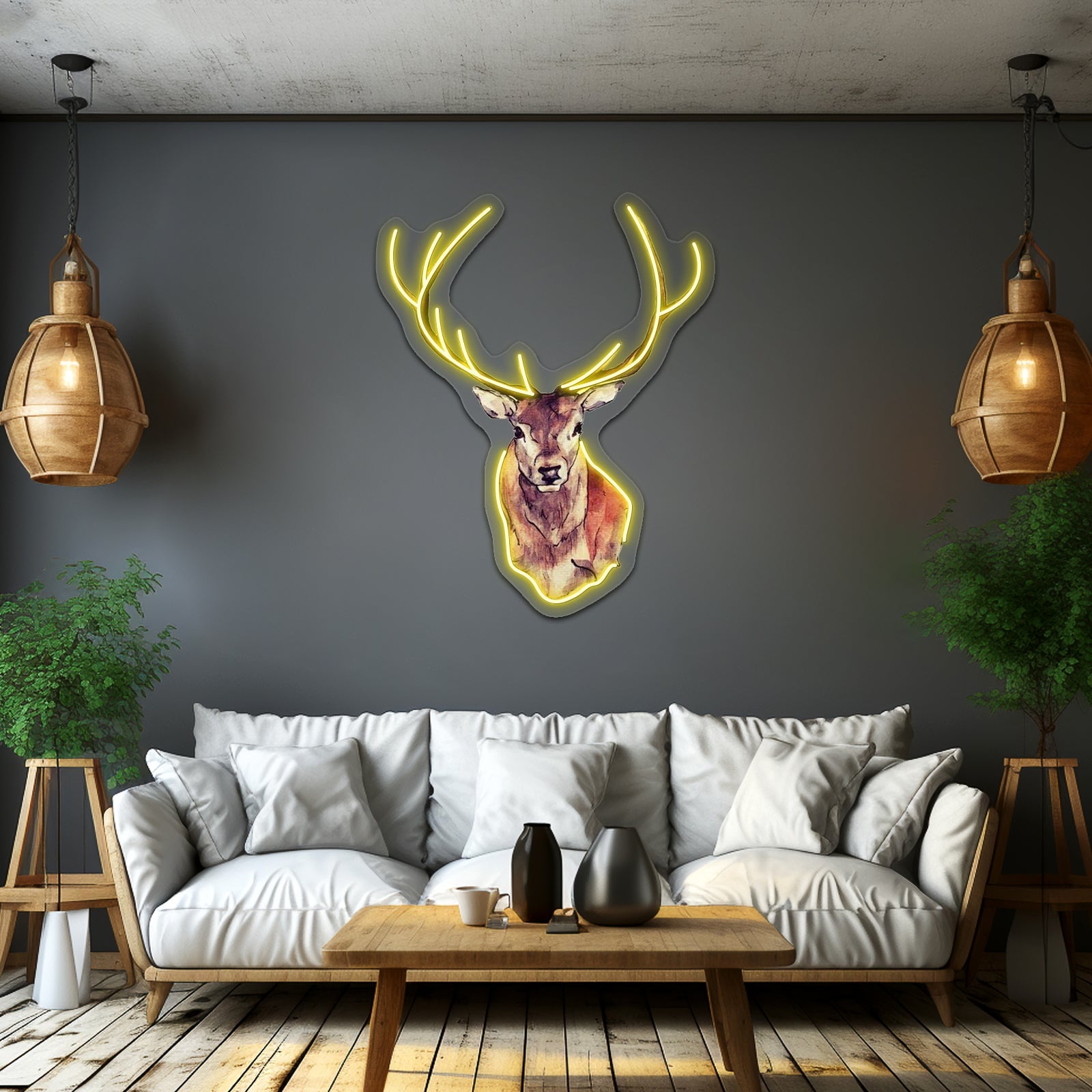 Deer Artwork Affordable Custom Neon Signs - Shineneon