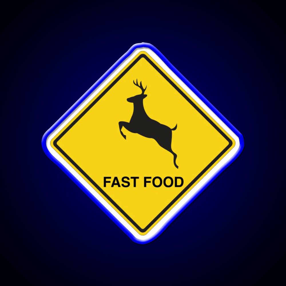 Deer Fast Food Led Neon Sign For Burger Place Rgb Color - Shineneon