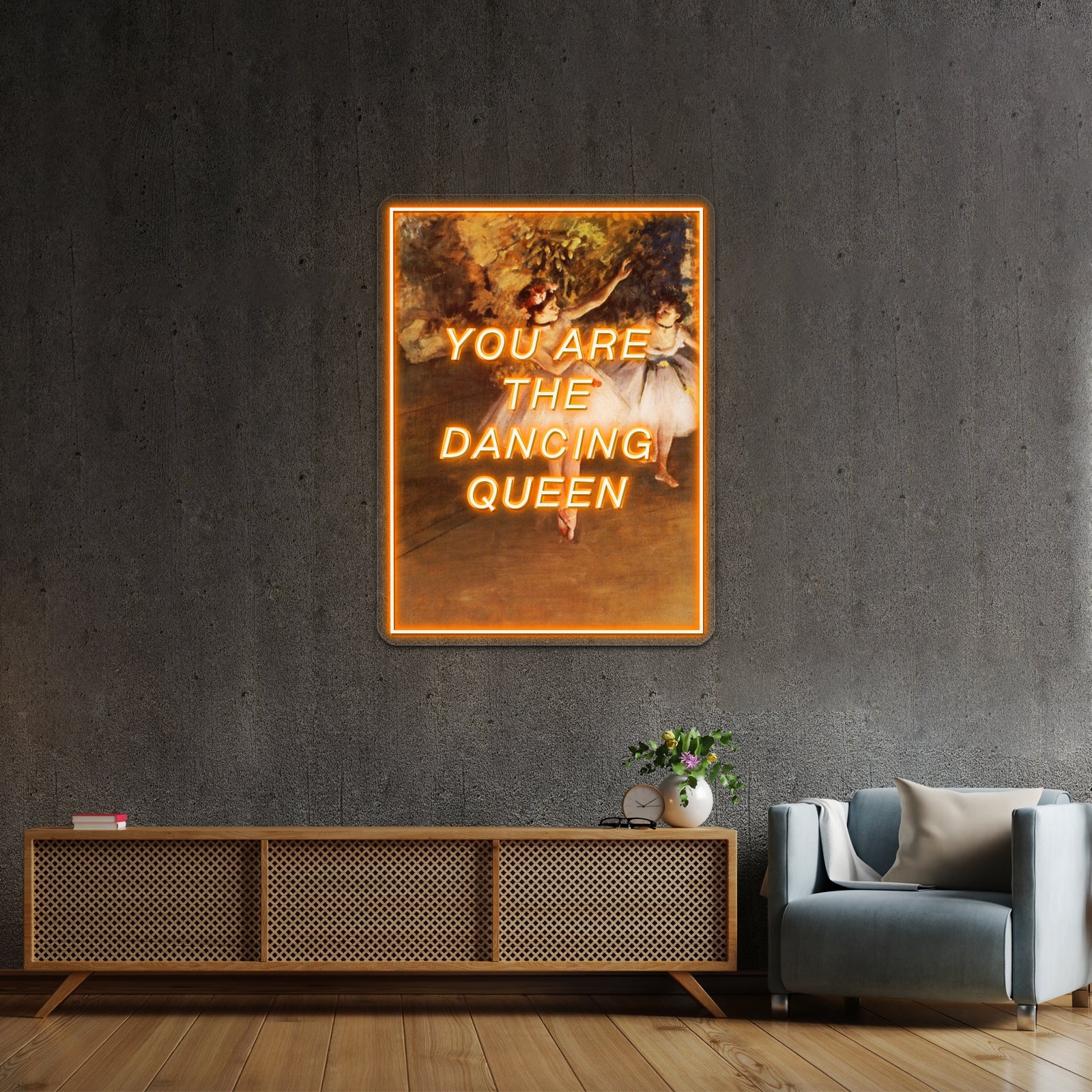 Degas Dancing Queen Artwork Affordable Custom Neon Signs - Shineneon