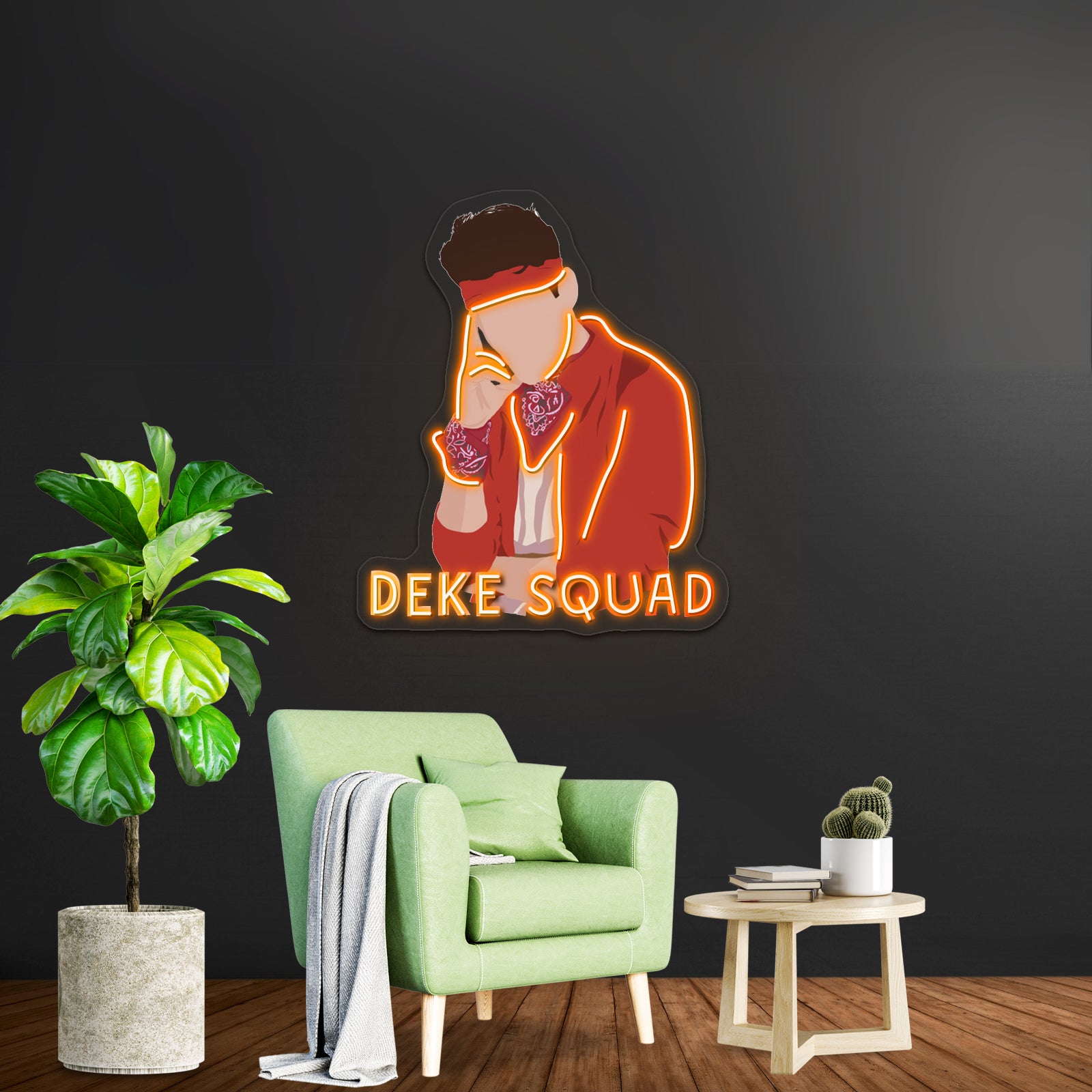 Deke Squad Pop Art Design Artwork Affordable Custom Neon Signs