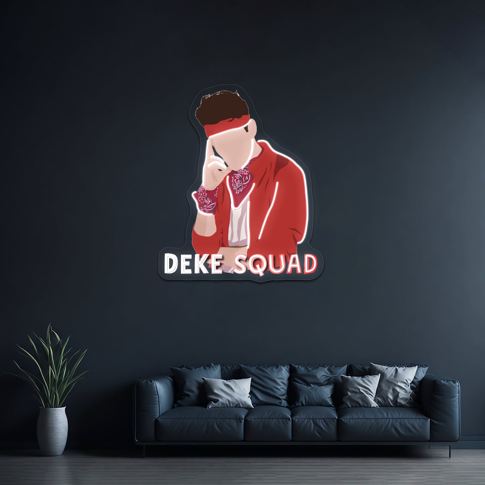 Deke Squad Pop Art Design Artwork Affordable Custom Neon Signs