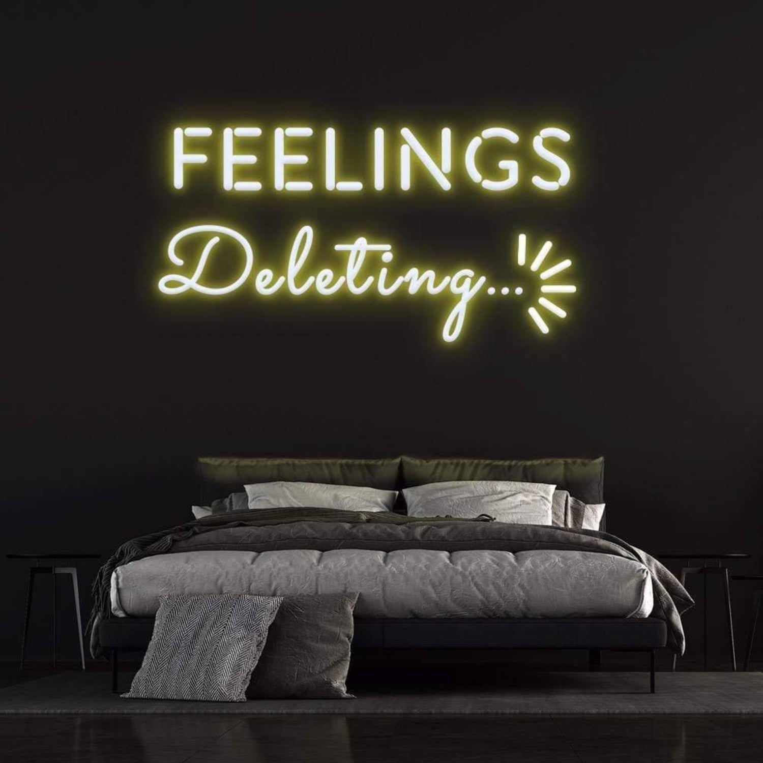 Deleting Feelings Dynamic Led Neon Sign For Modern Bedroom | Shineneon