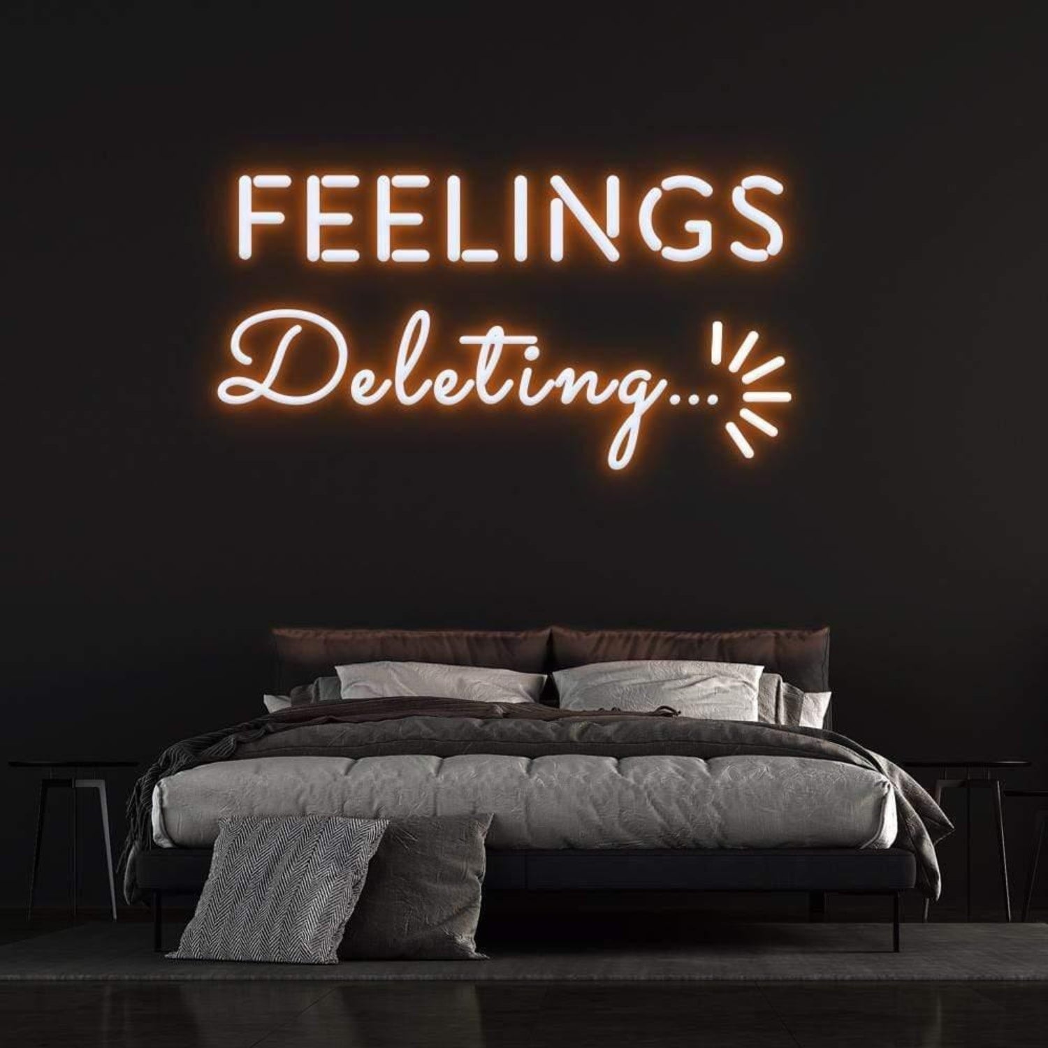Deleting Feelings Dynamic Led Neon Sign For Modern Bedroom | Shineneon