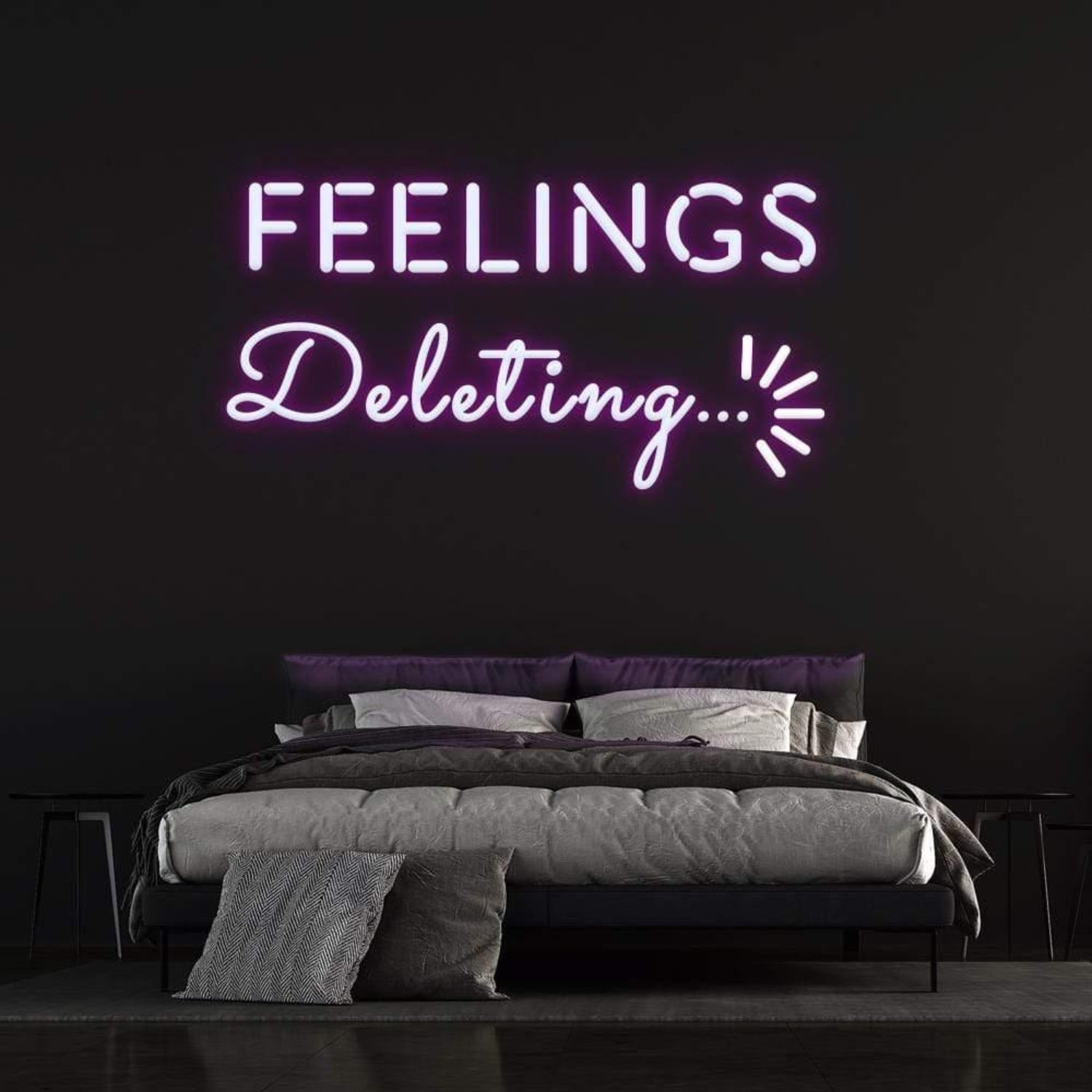 Deleting Feelings Dynamic Led Neon Sign For Modern Bedroom | Shineneon