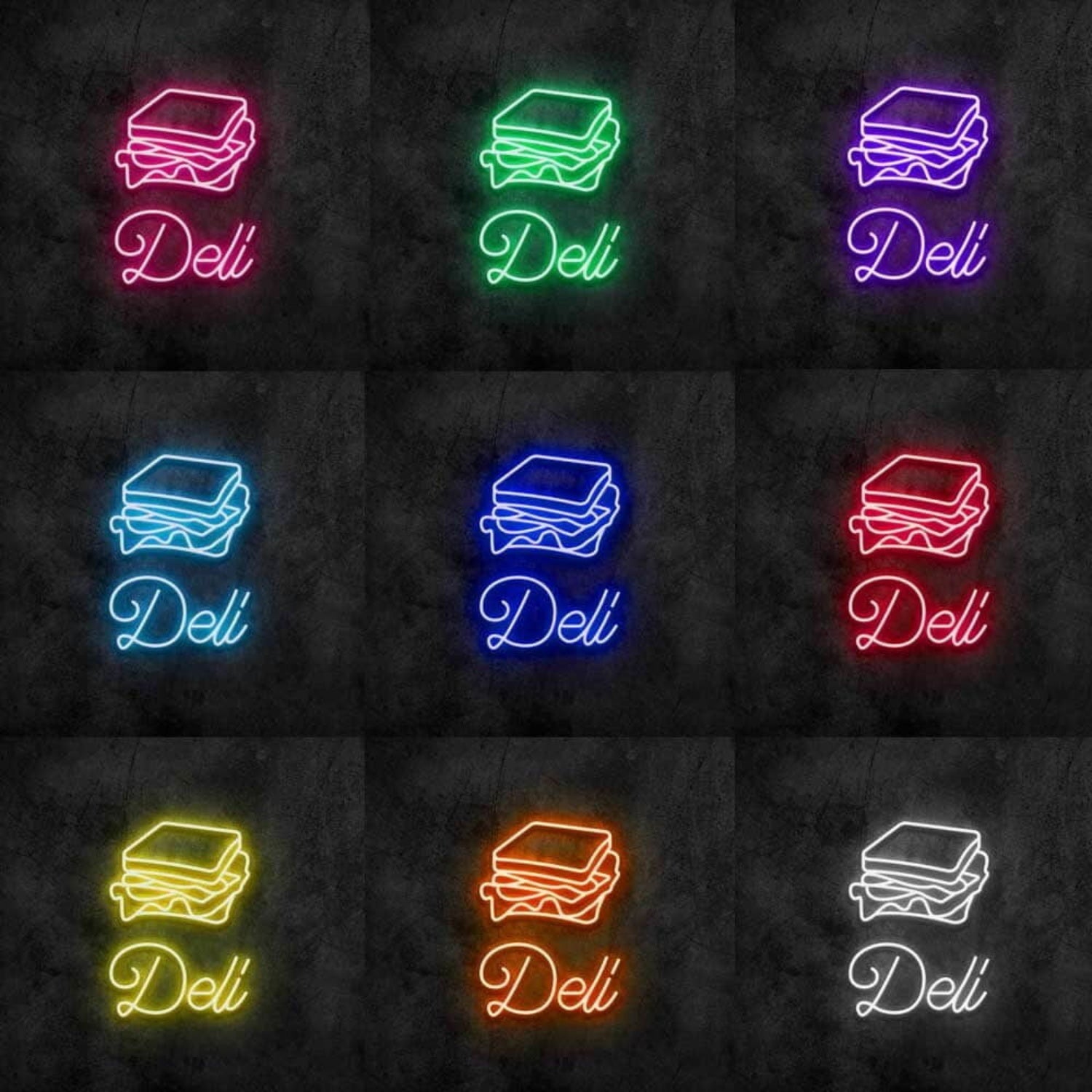 Deli Sandwich Led Neon Sign For Food Lovers And Cafes | Shineneon