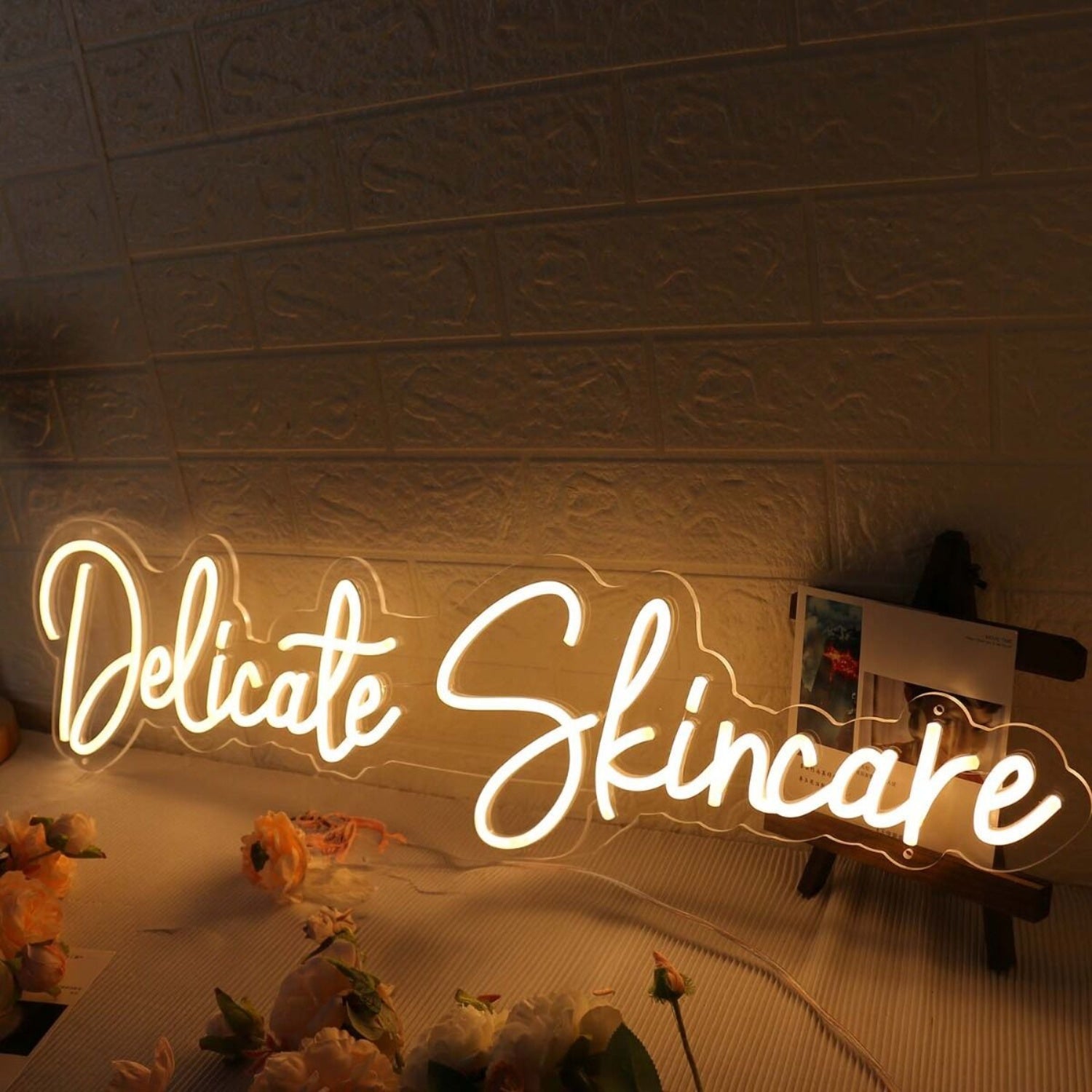 Delicate Skincare Yellow Led Neon Sign - Shineneon