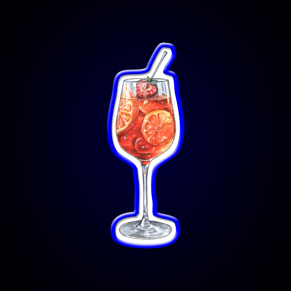 Delicious Aperol Spritz Slices Cocktail Bar Decor Led Neon Sign Rgb Color - LED neon sign view 5