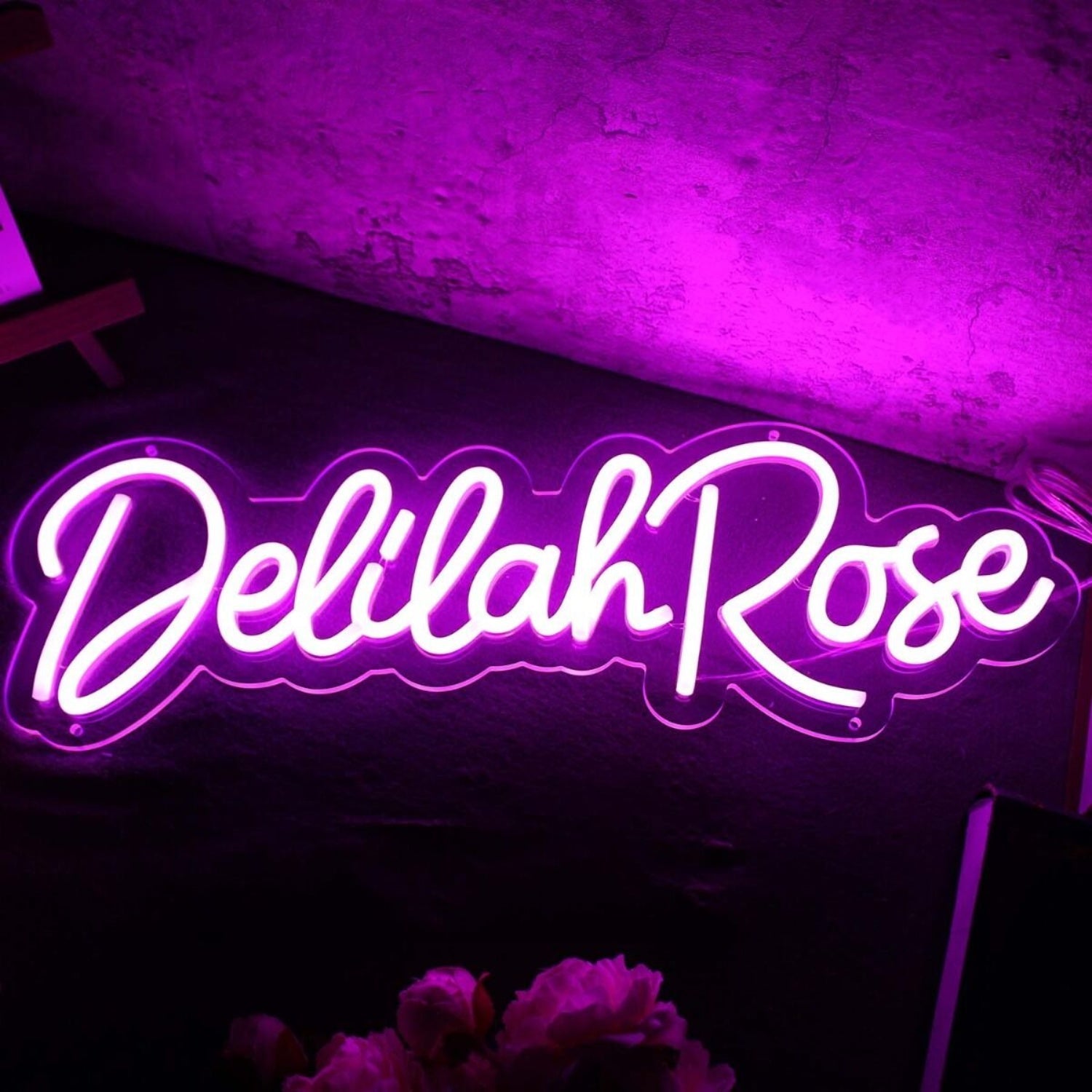 Delilah Rose Purple Led Neon Sign - Shineneon