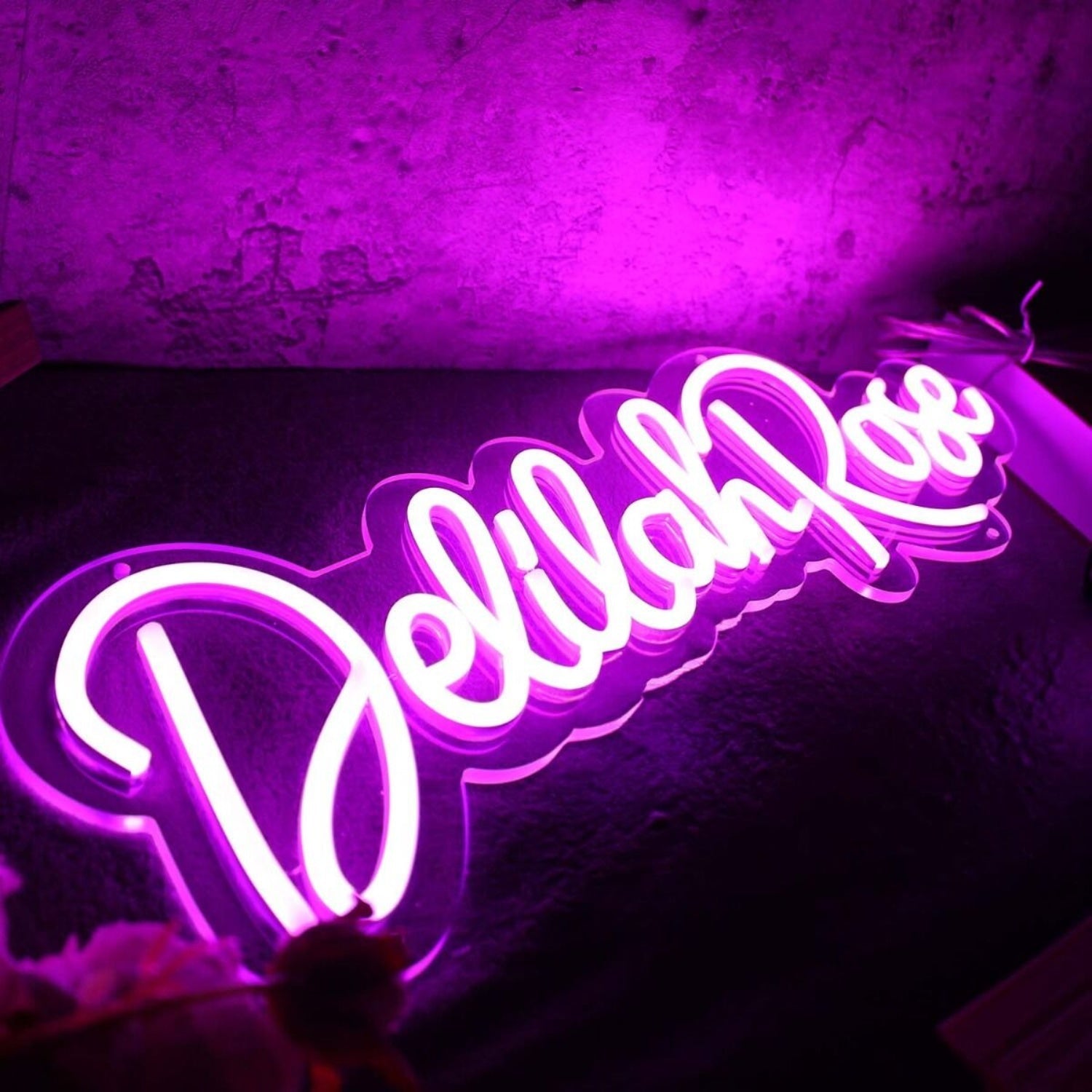 Delilah Rose Purple Led Neon Sign - Shineneon